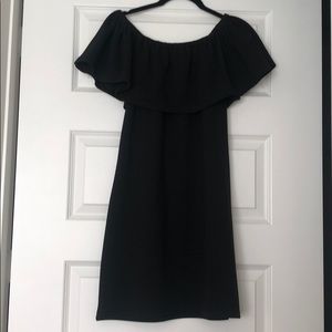 Black off the shoulder dress